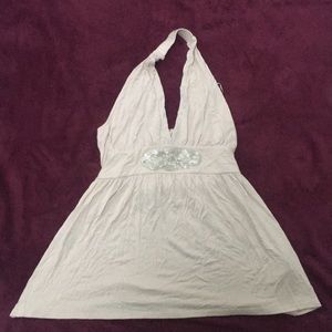 NWT H&M Sequin Embellished Halter Top